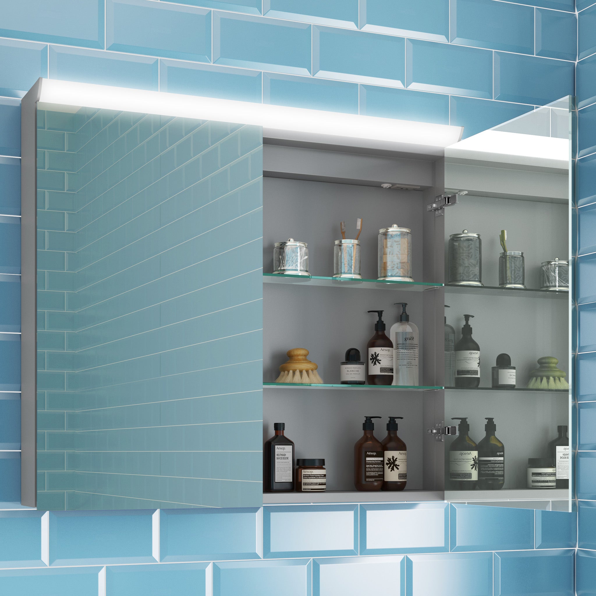 MyStyle Remi 80 LED Mirror Cabinet 800 x 700mm