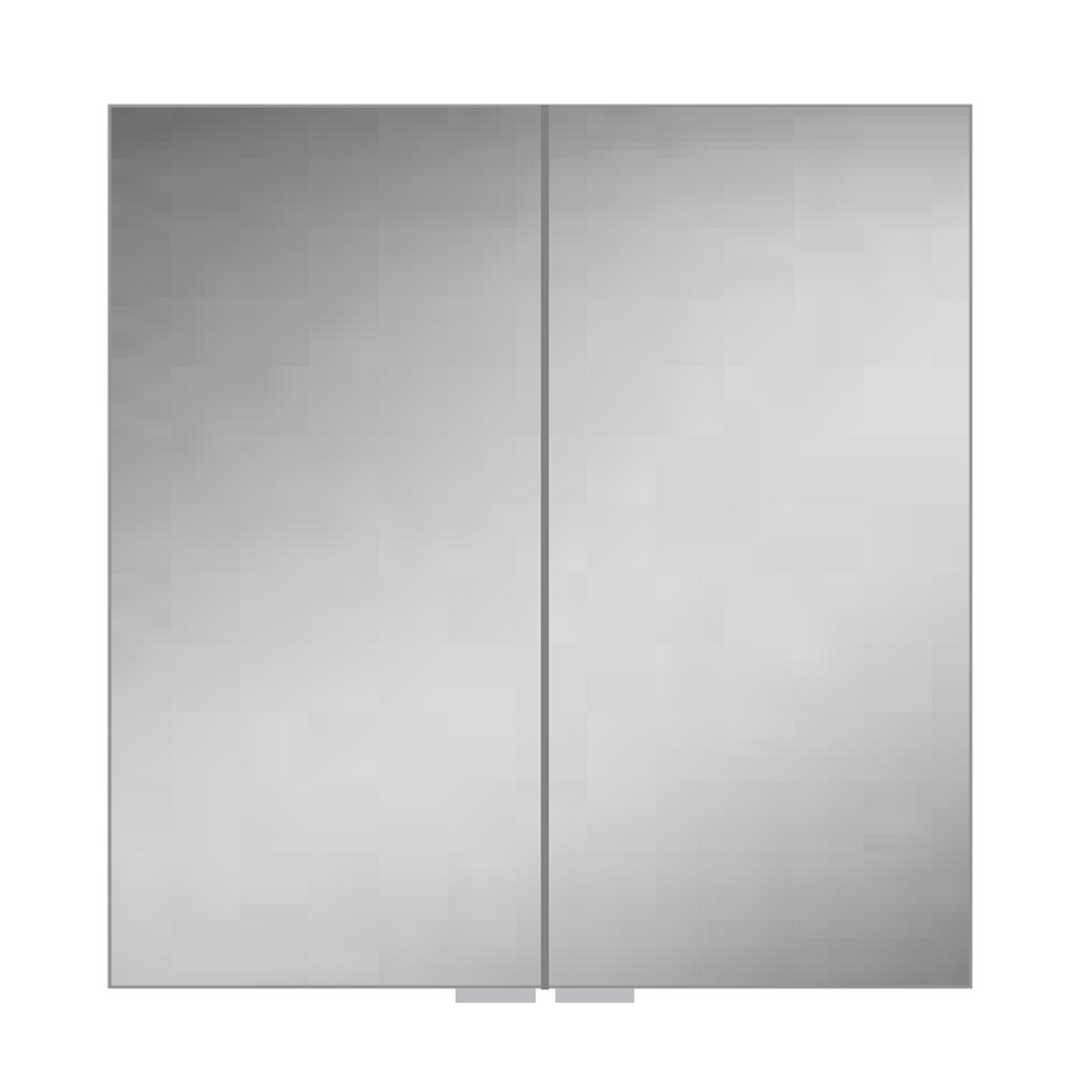 HiB Eris 80 Aluminium Mirror Cabinet 80 x 70cm