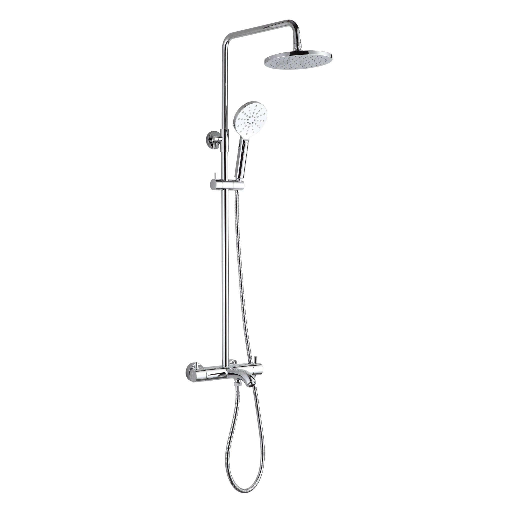 JTP Florence Thermostatic Shower With Rigid Riser & Shower Kit