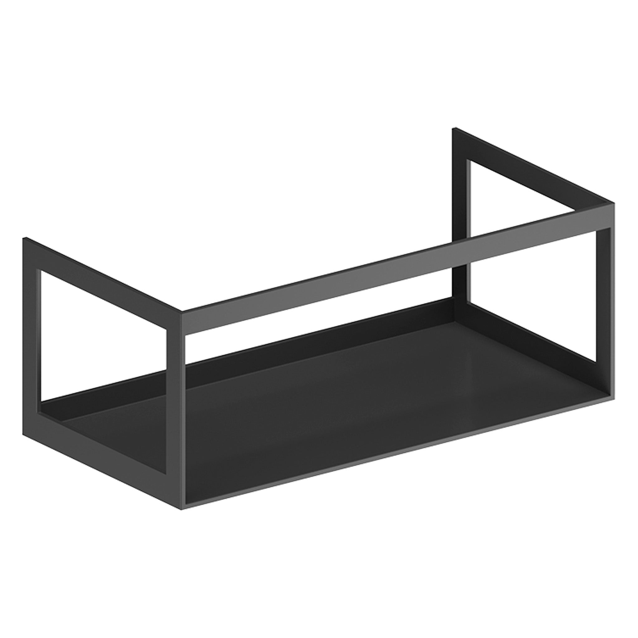 GSI Nubes 100 x 50 Black Metal Frame With Laminate Wood Shelf