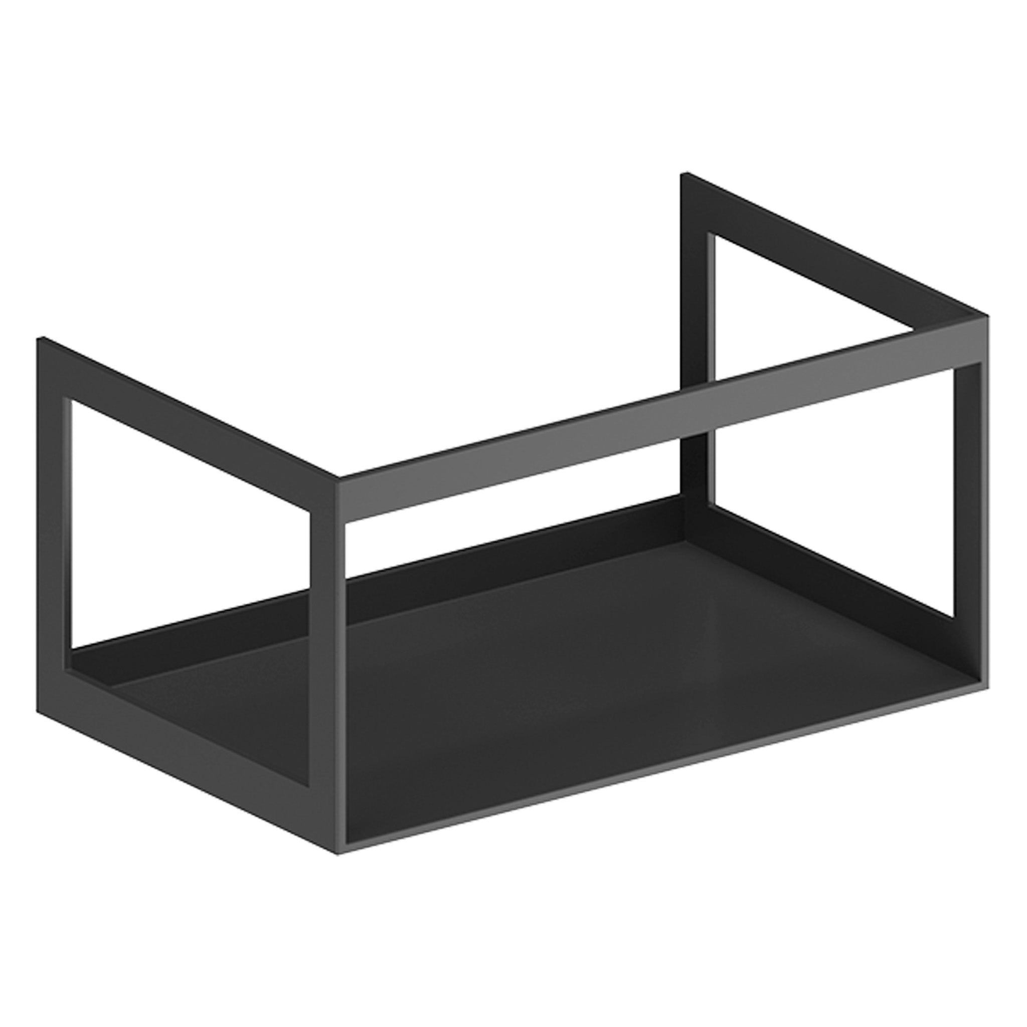 GSI Nubes 80 x 50 Black Metal Frame With Laminate Wood Shelf