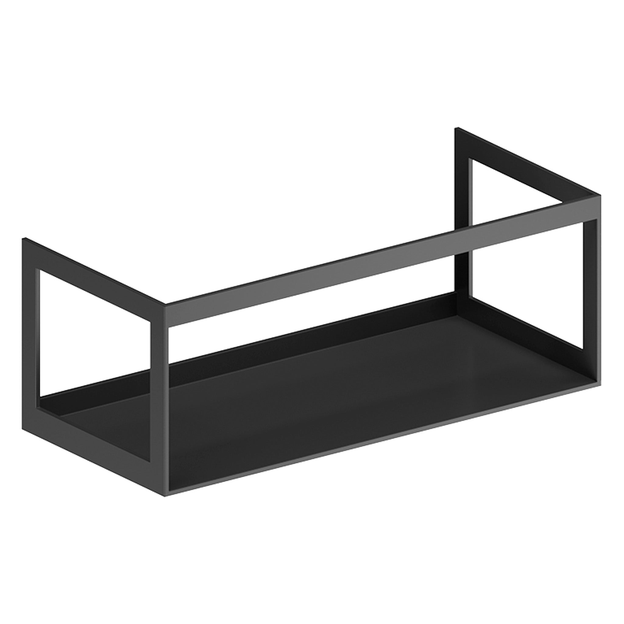 GSI Pura 102 x 46 Black Metal Frame With Laminate Wood Shelf