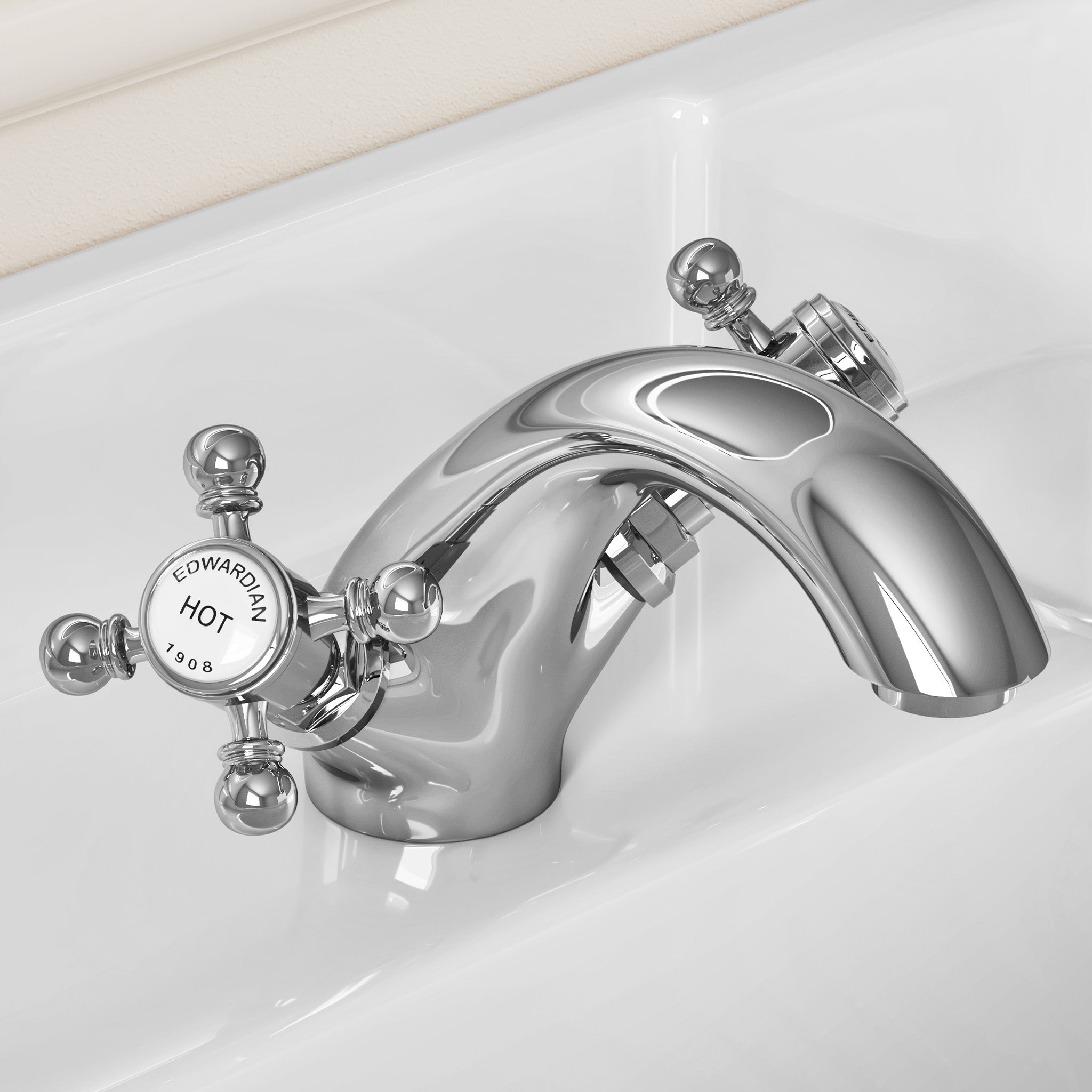 MyStyle Heir Traditional Basin Mono Mixer Tap & Spring Waste