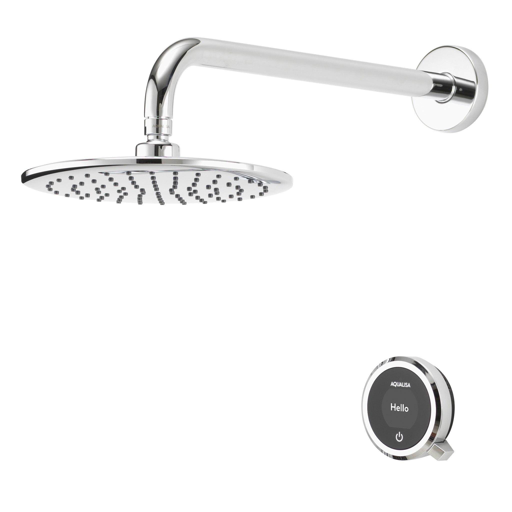 Aqualisa Quartz Touch Concealed Digital Smart Shower System With Fixed Head