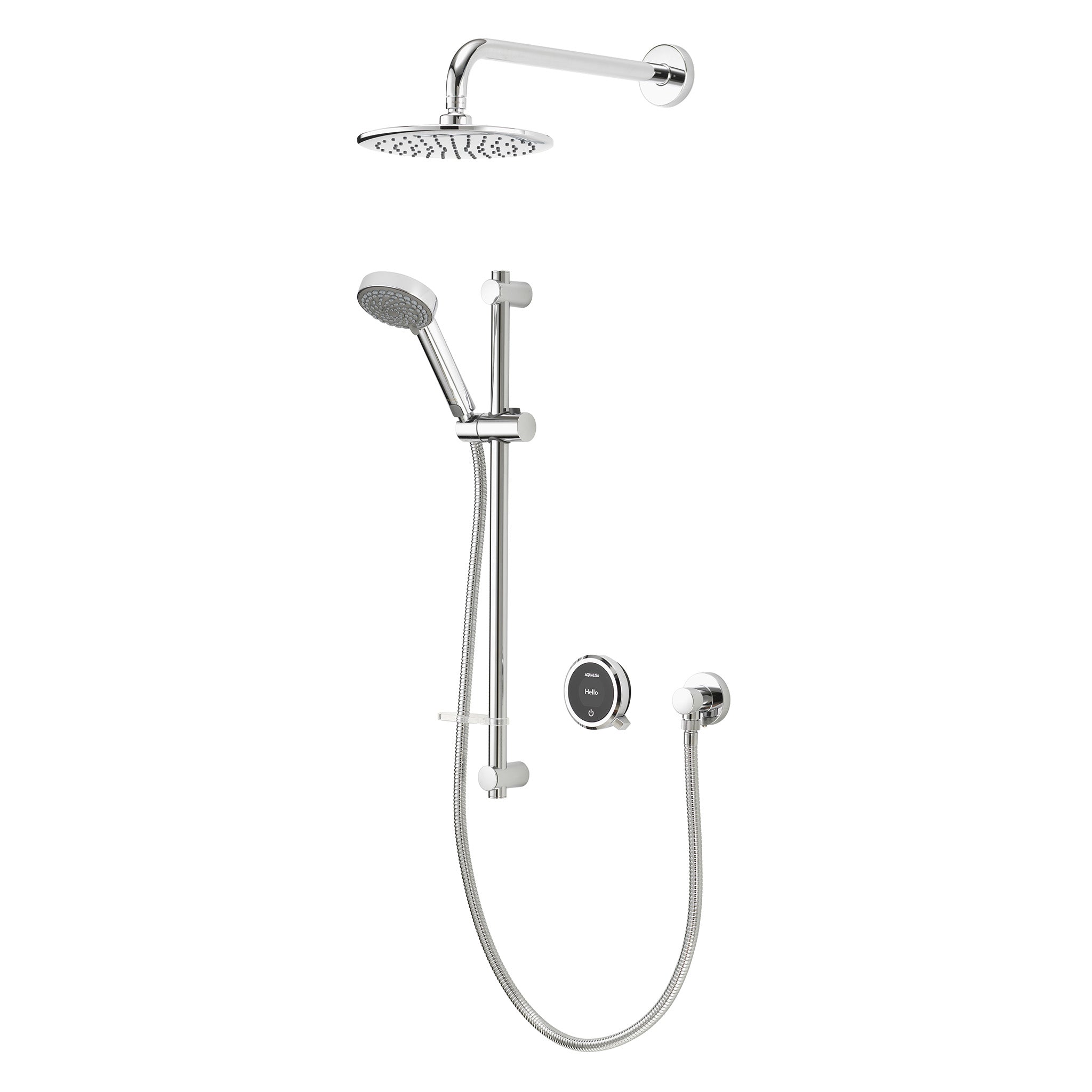 Aqualisa Quartz Touch Concealed Digital Smart Shower System With Adjustable Handset & Fixed Head