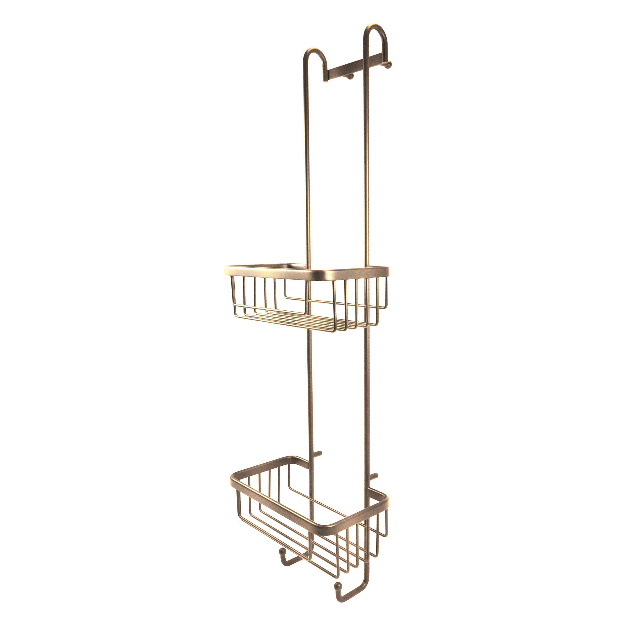 Roman Double Hanging Shower Basket With Hooks