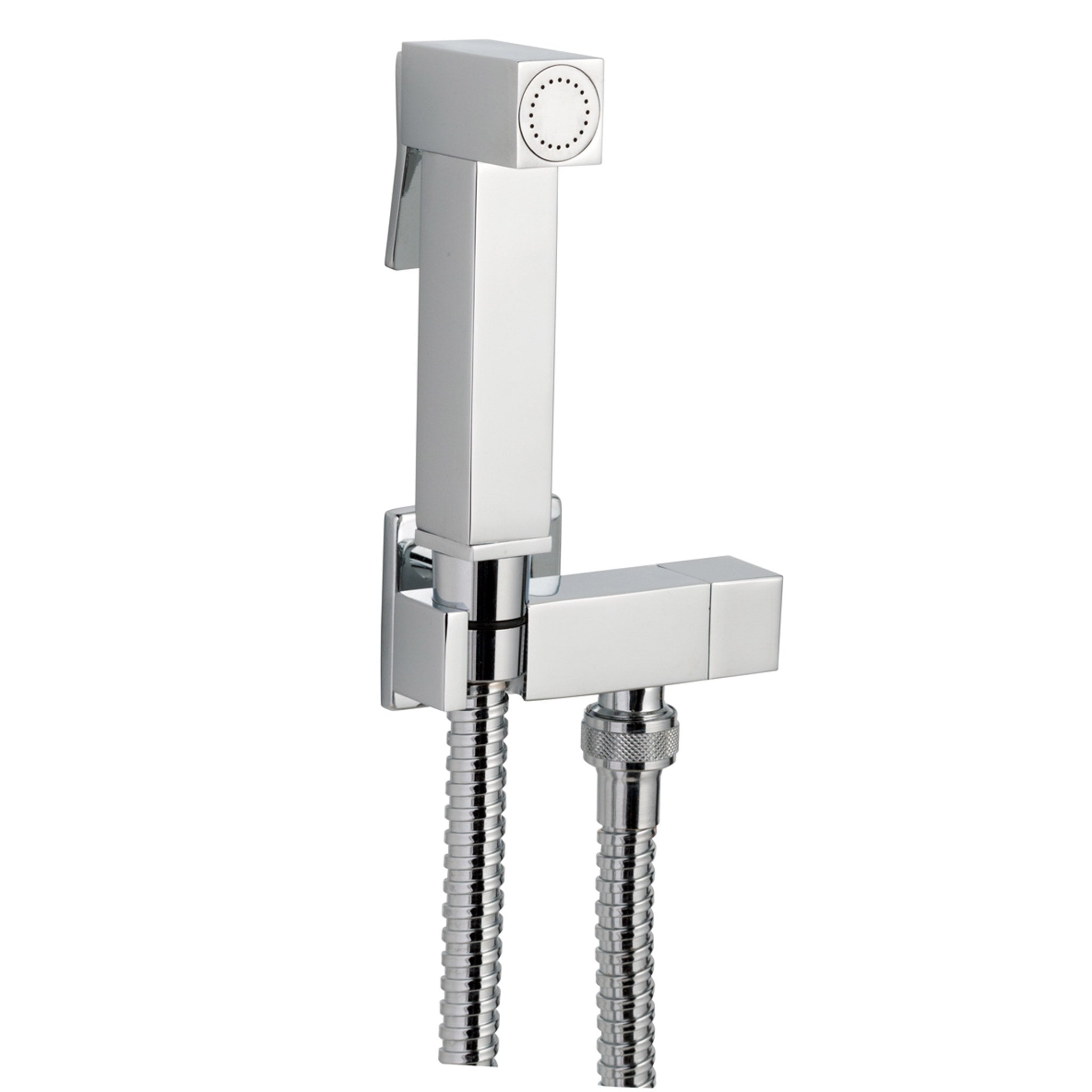 JTP Douche Square Set With Built In Angle Valve & Bracket
