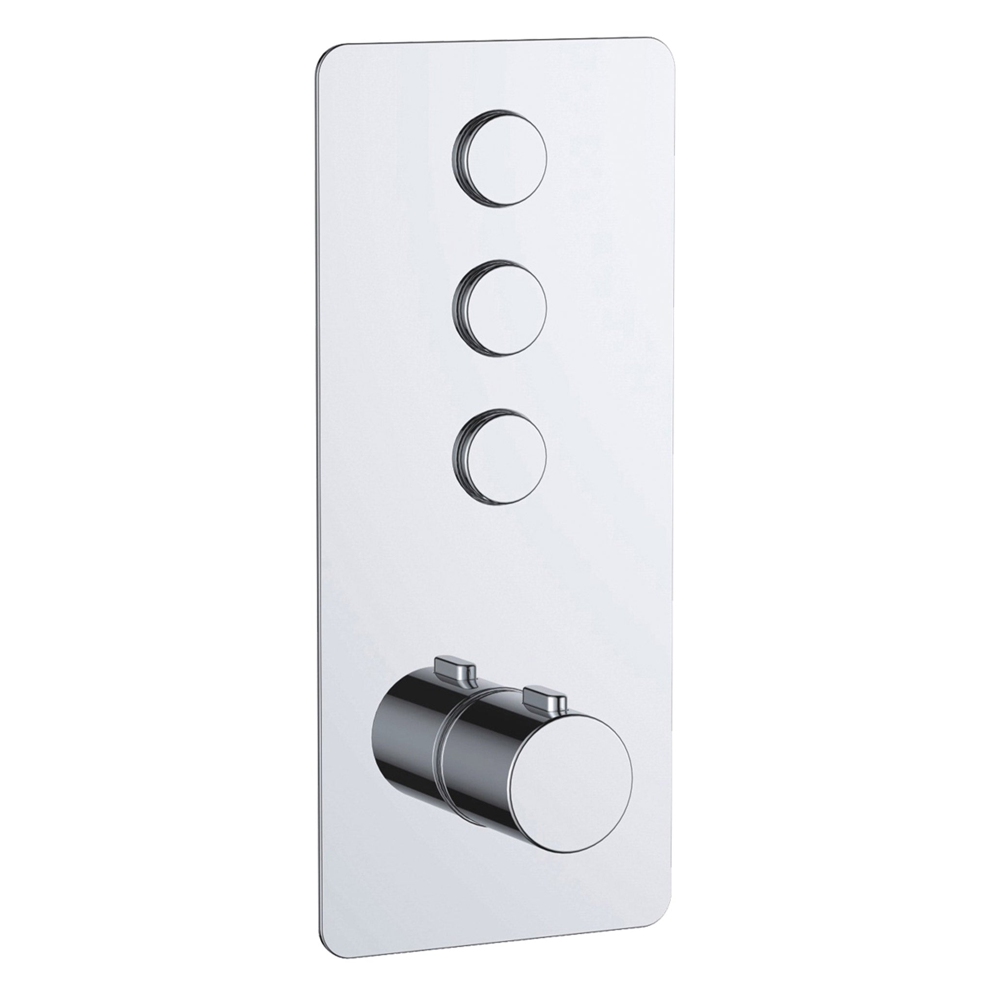 JTP Hugo Touch Thermostatic Concealed 3 Outlet 4 Controls Push Button Shower Valve