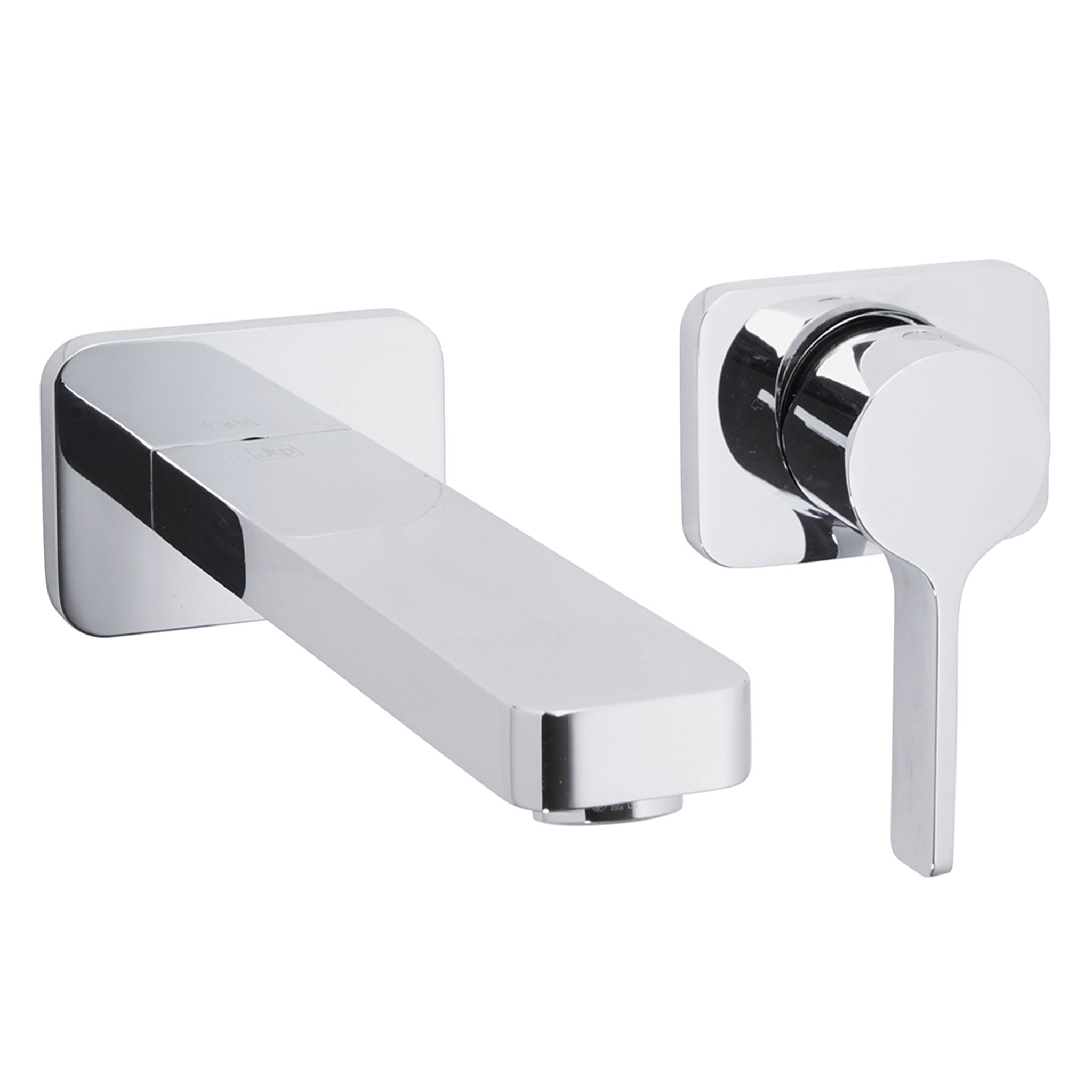 JTP Curve 2 Hole Wall Mounted Single Lever Basin Mixer Tap