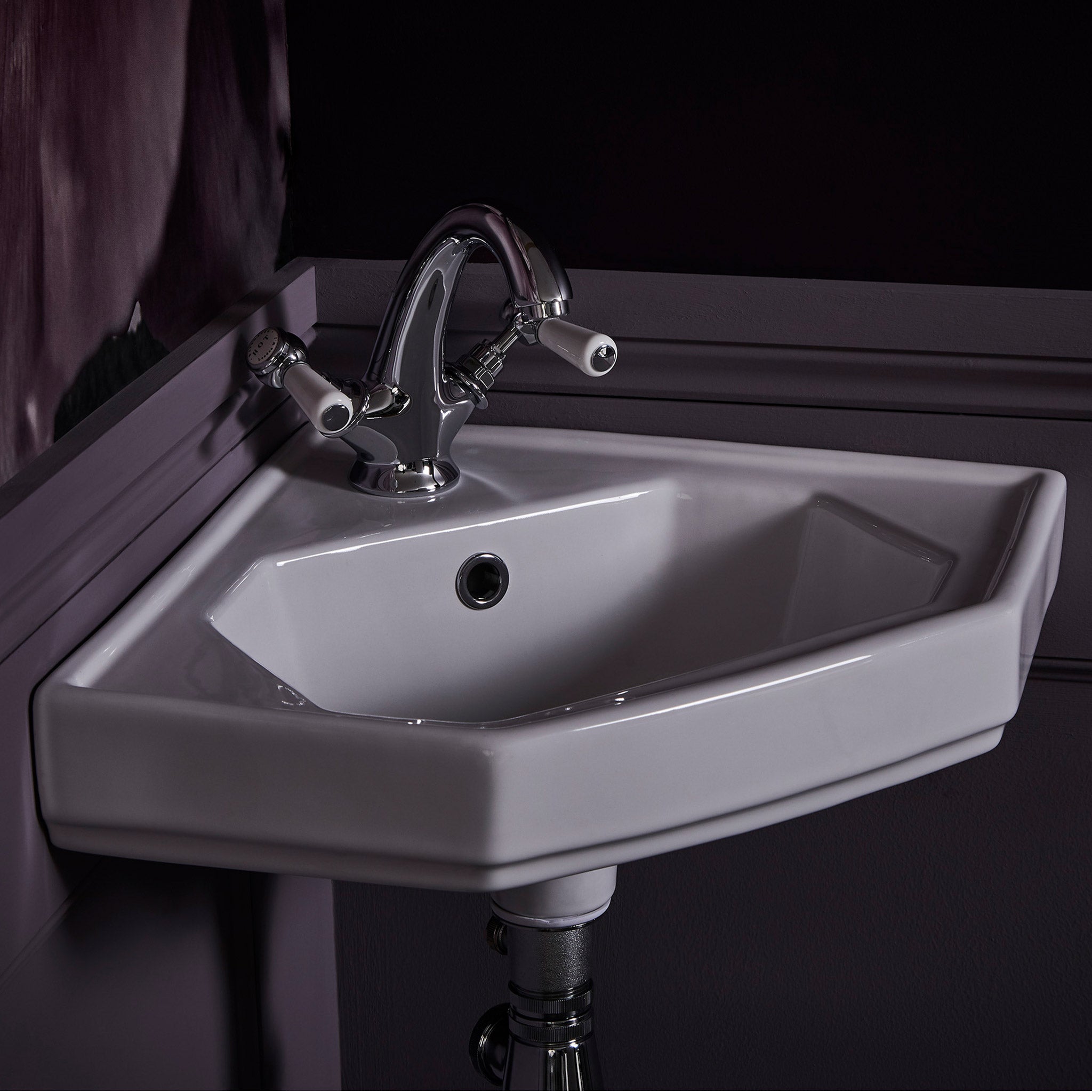 Shown With Crosshead Mixer Tap