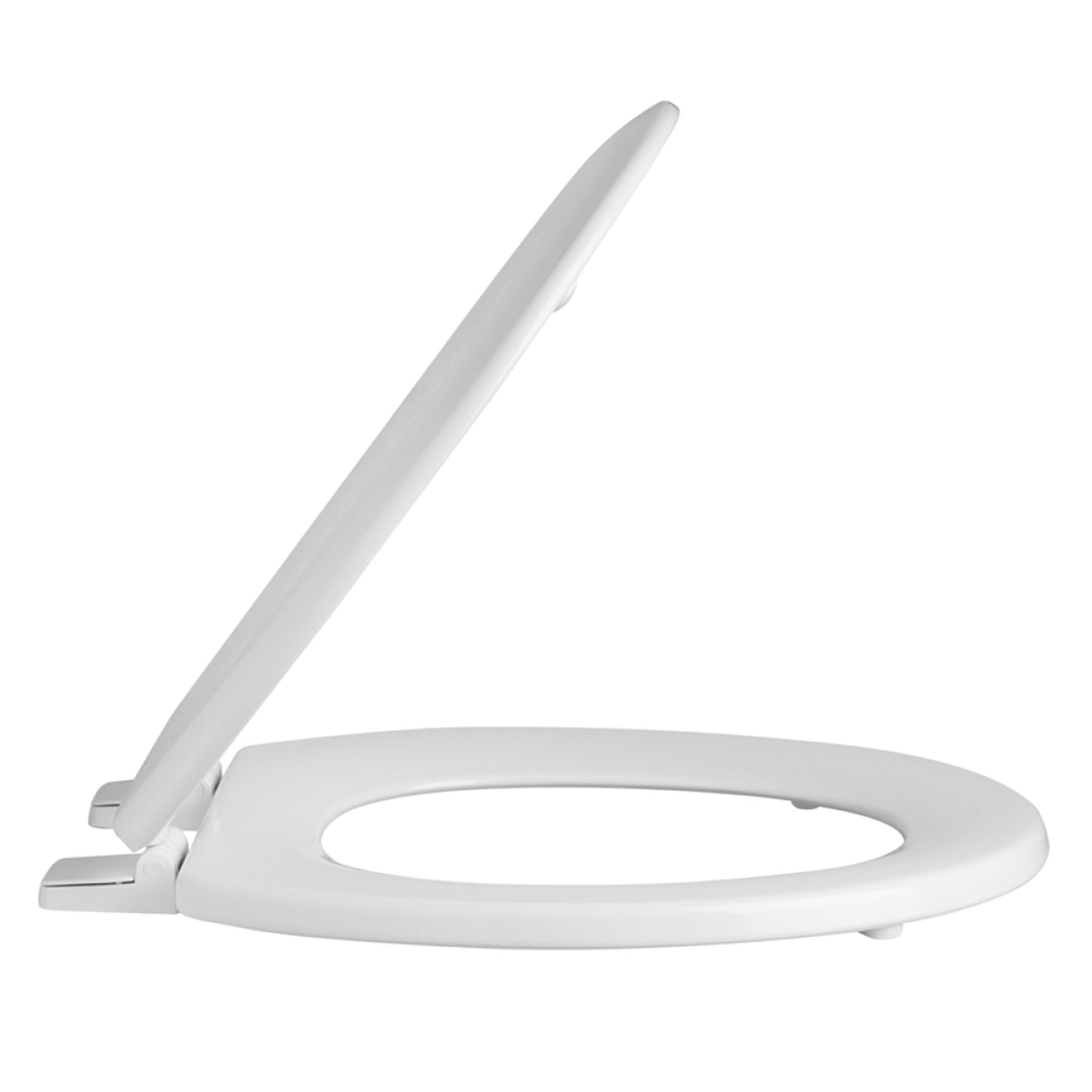 Bayswater White Wooden Toilet Seat - Plastic Hinges