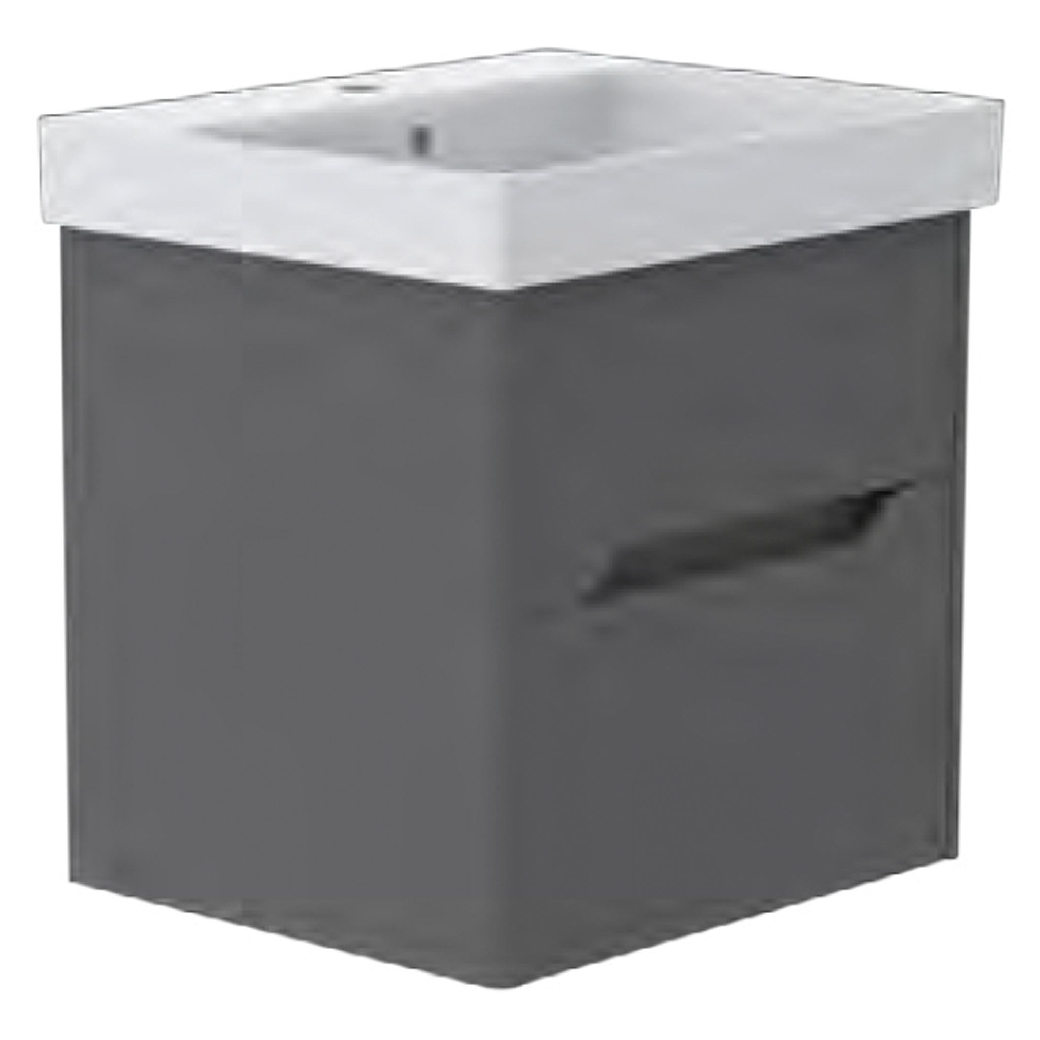 GSI Nubes Lacquer 60 x 50 2 Drawer Vanity Unit