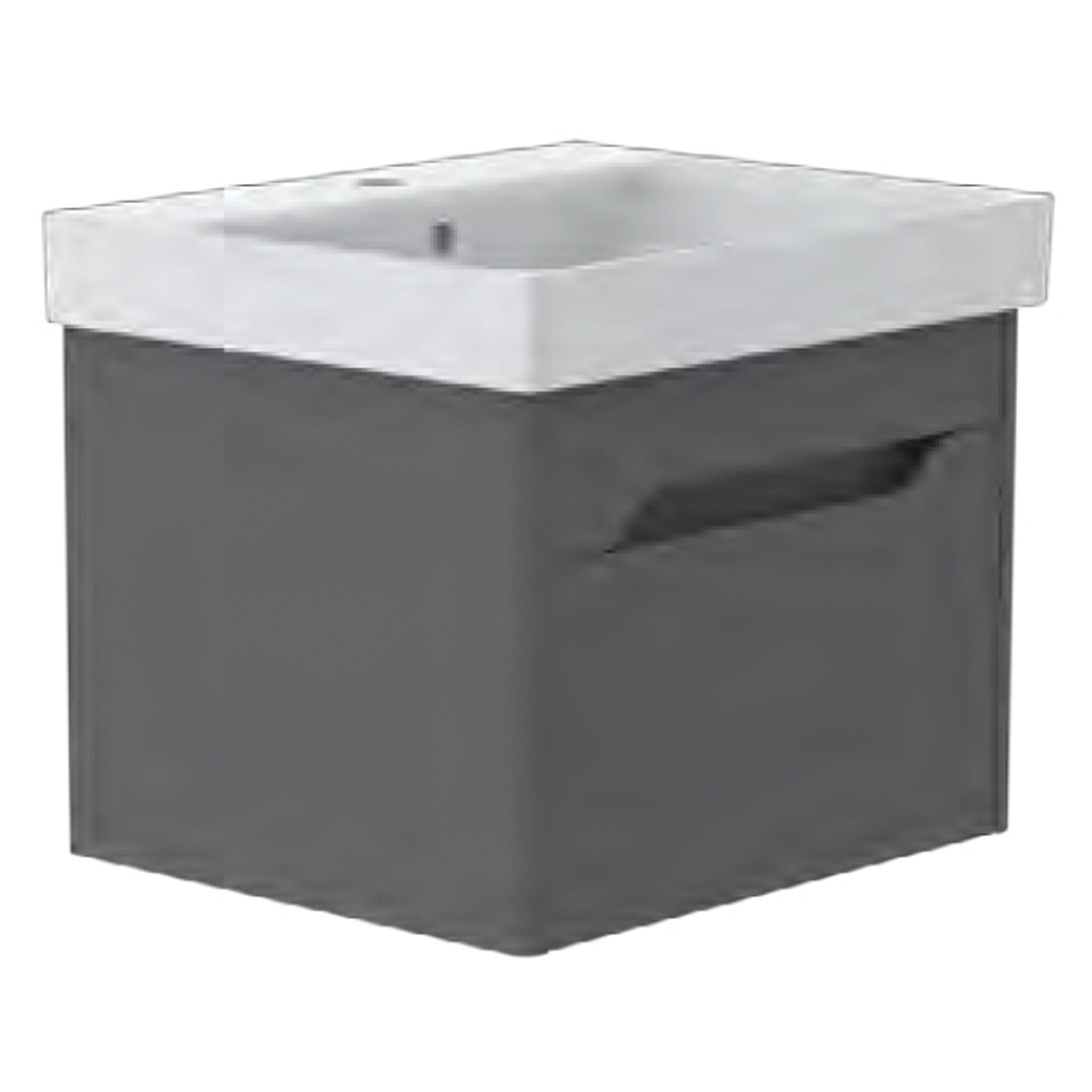 GSI Nubes Lacquer 60 x 50 1 Drawer Vanity Unit