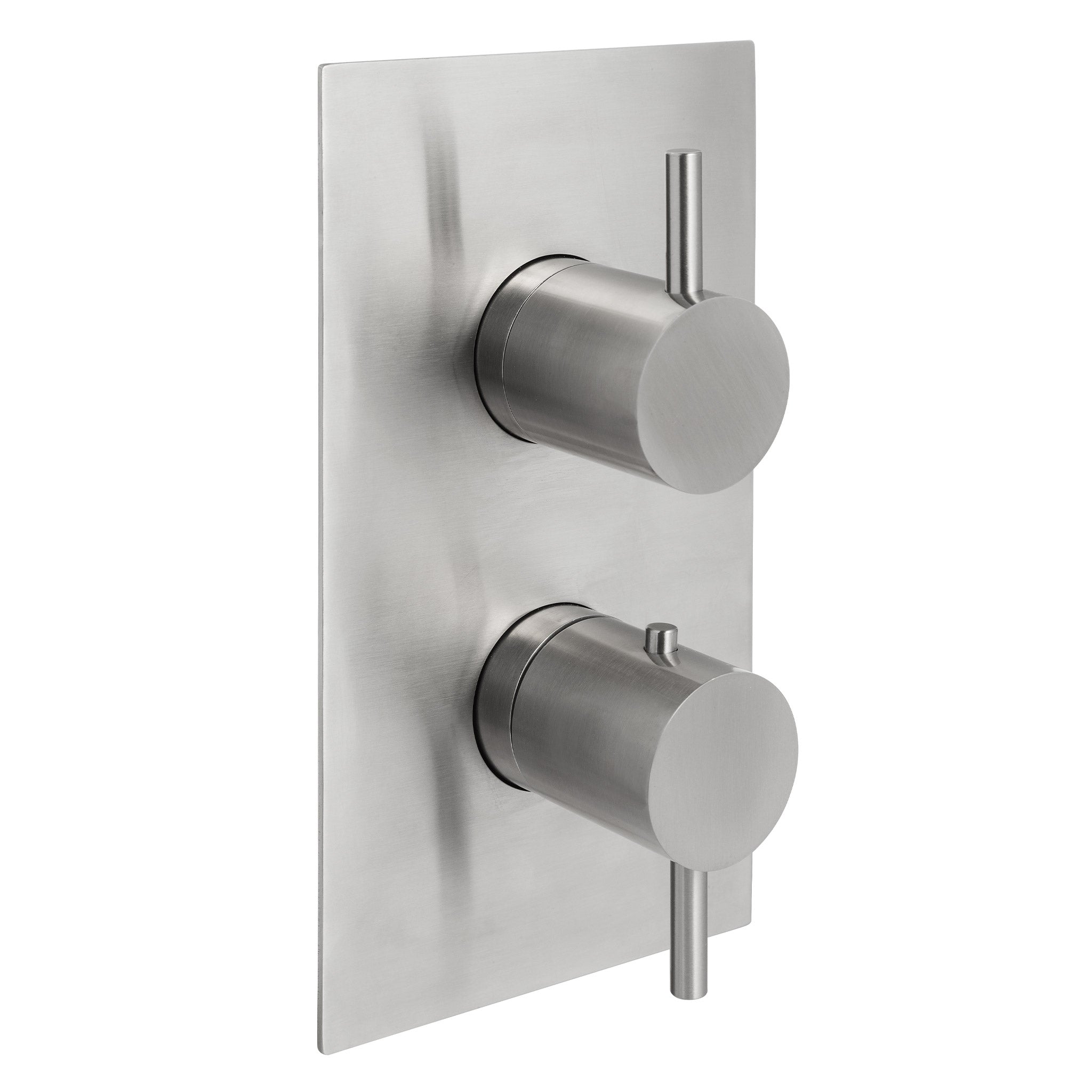 JTP Inox Thermostatic Concealed 1 Outlet 2 Controls Shower Valve