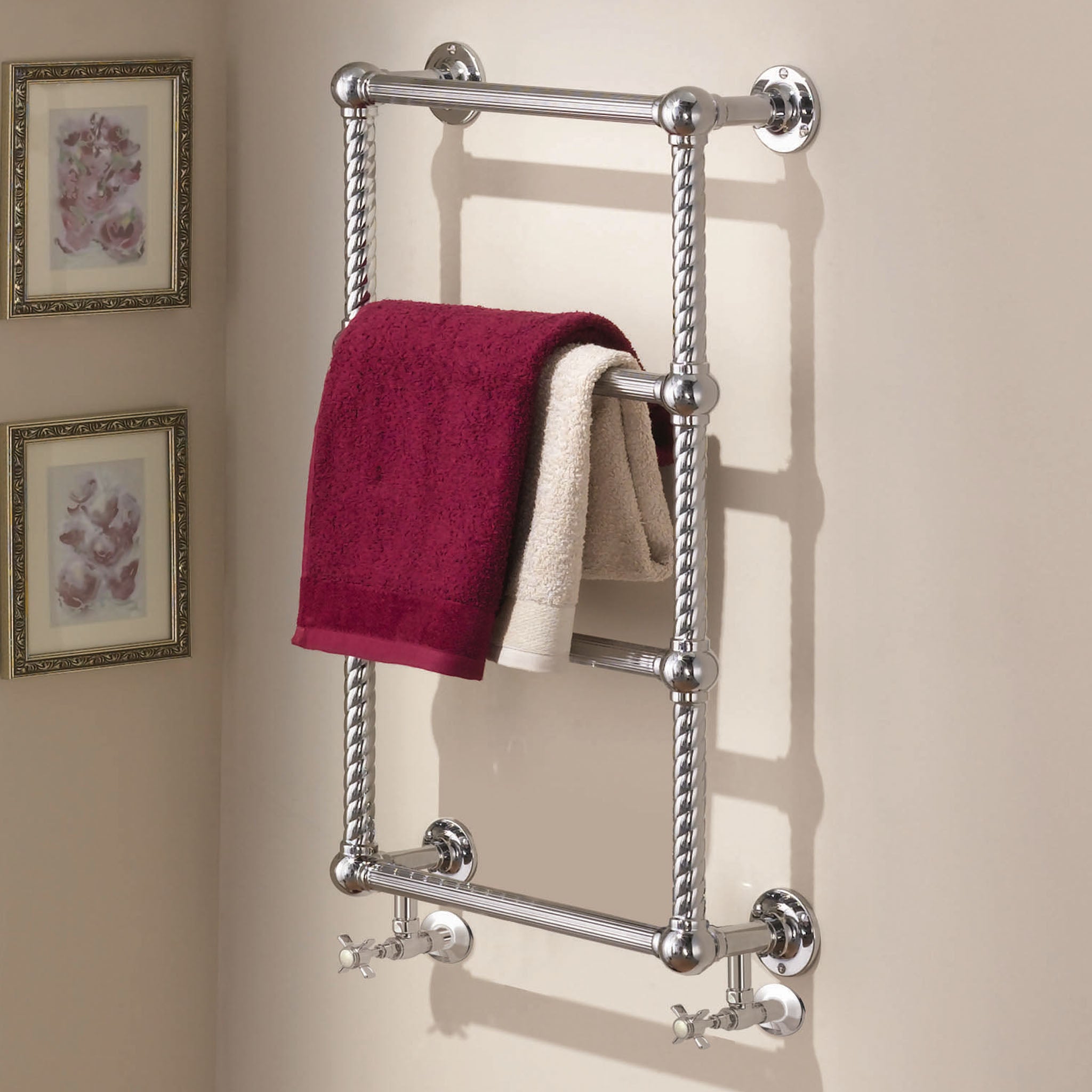 Vogue Colonnade IV Wall Mounted Heated Towel Rail