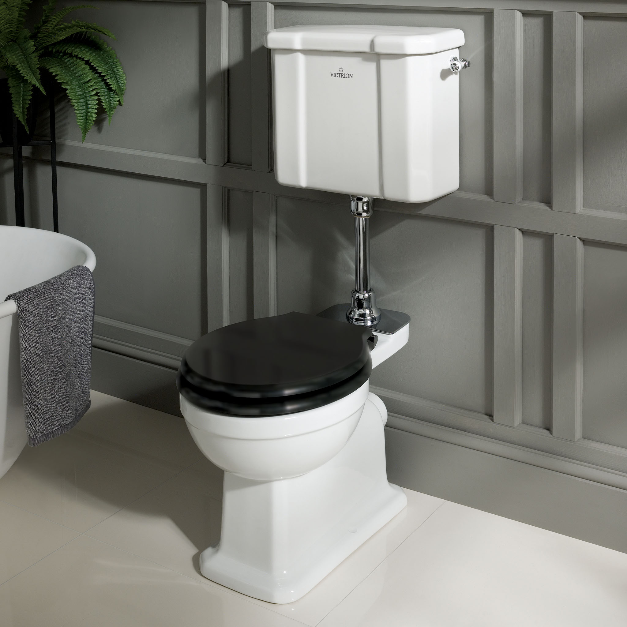 BC Designs Victrion Low Level Pan & Cistern (Without Seat)